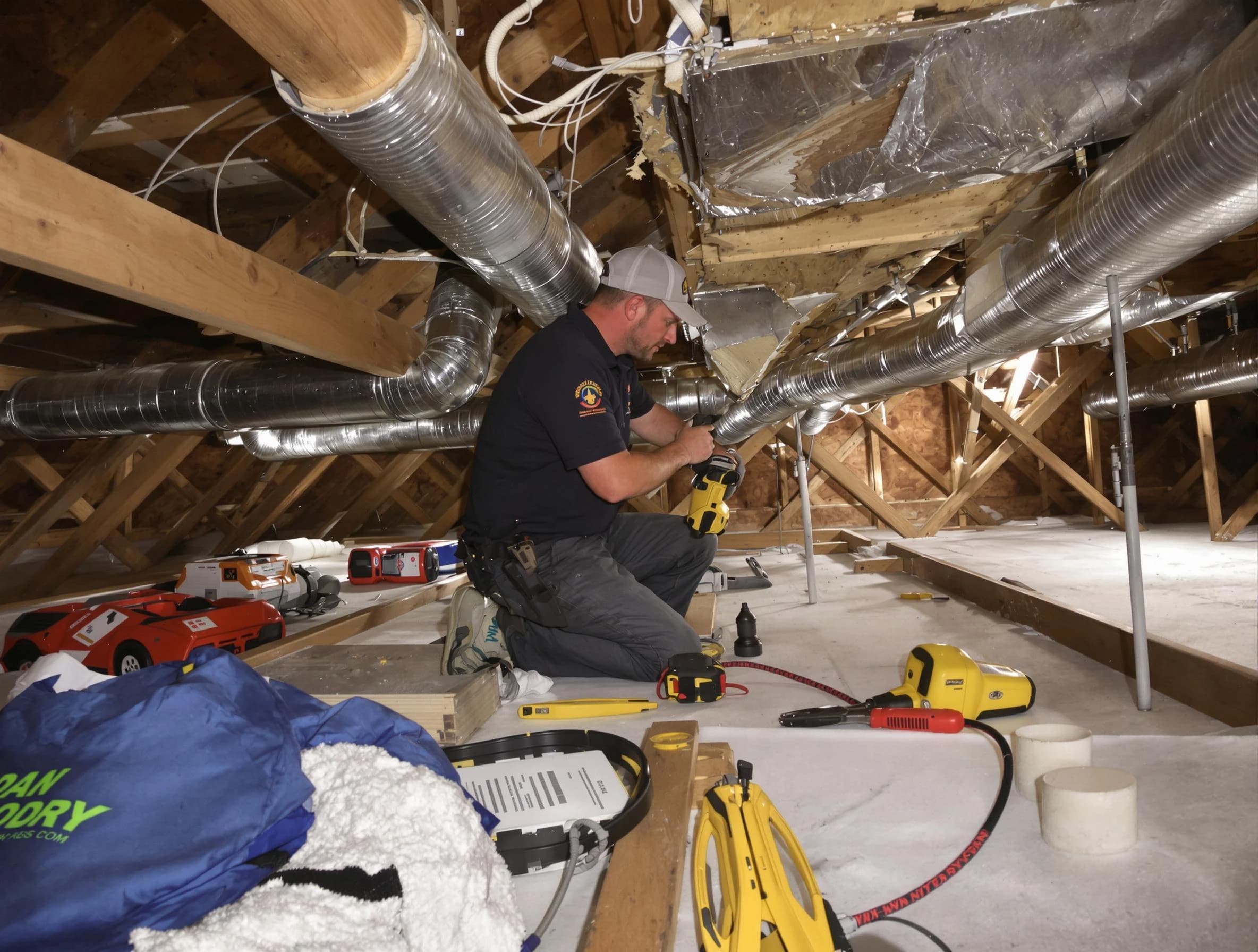 Professional air duct repair by Millcreek Air Duct Cleaning in Millcreek