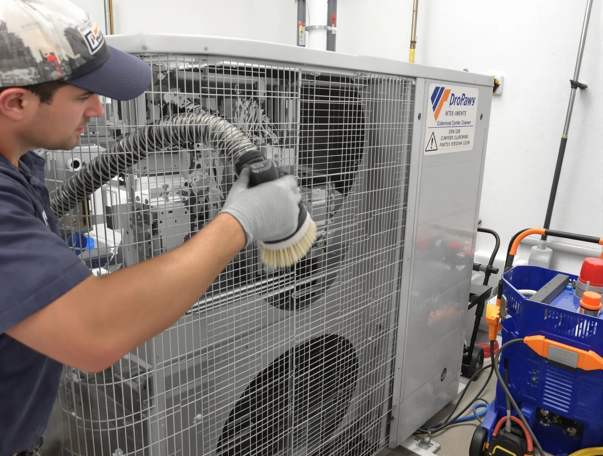 Millcreek Air Duct Cleaning specialist performing precision AC coil cleaning for improved system performance in Millcreek
