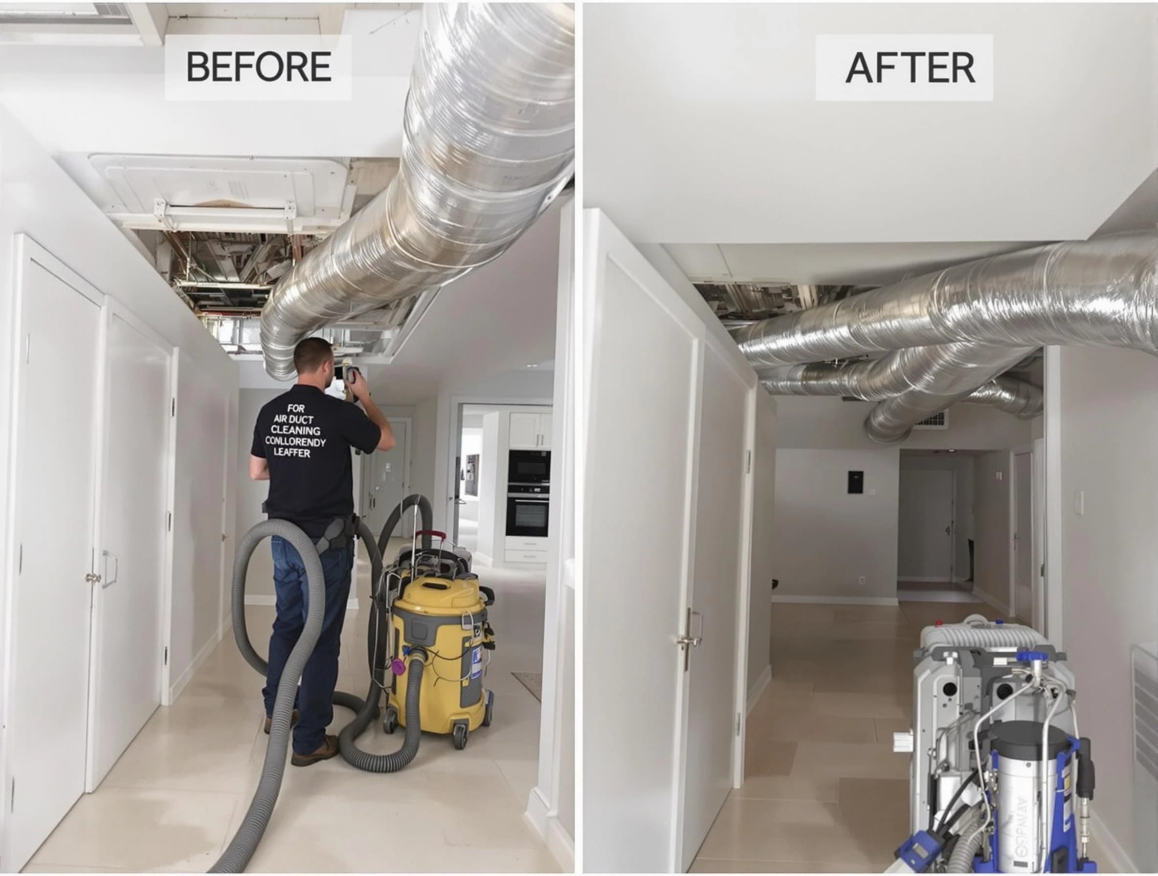 Millcreek Air Duct Cleaning professional performing thorough air duct cleaning in Millcreek