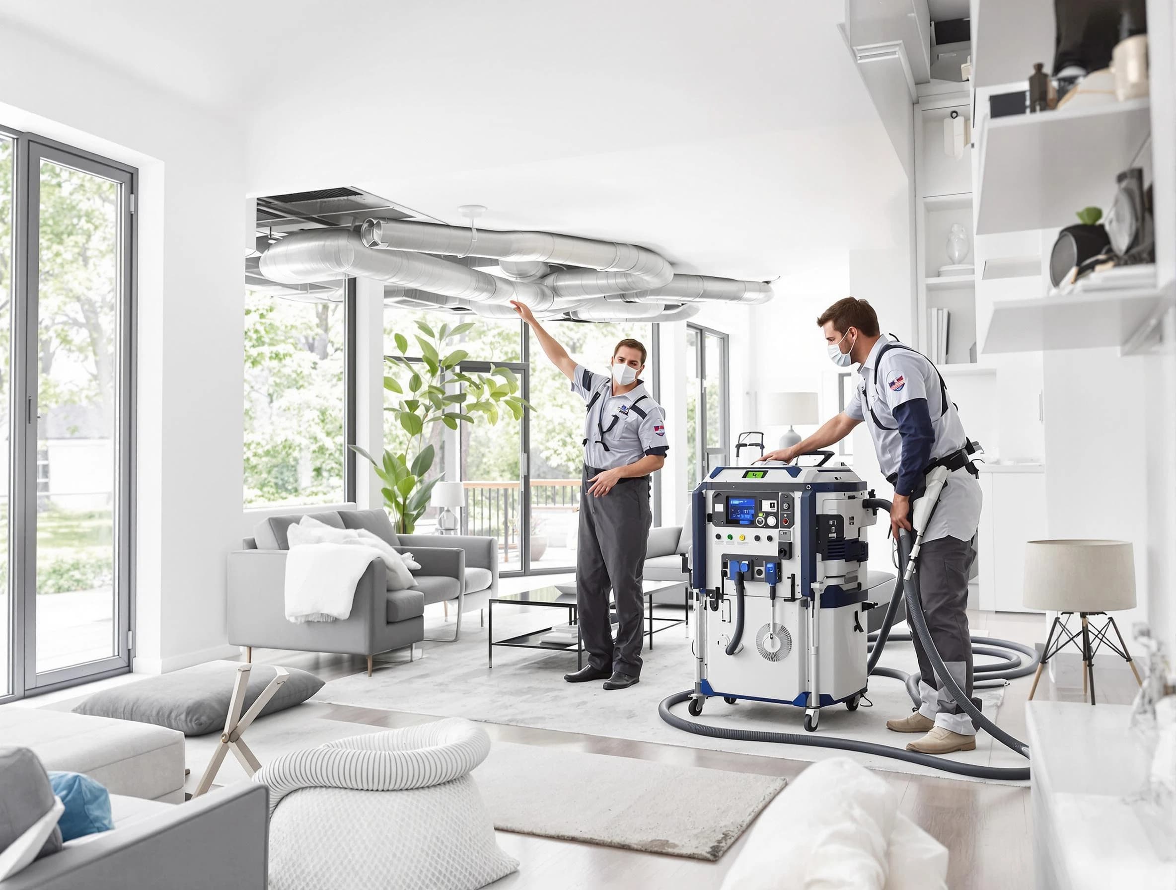 Millcreek Air Duct Cleaning professional conducting pure air duct cleaning with state-of-the-art equipment in Millcreek