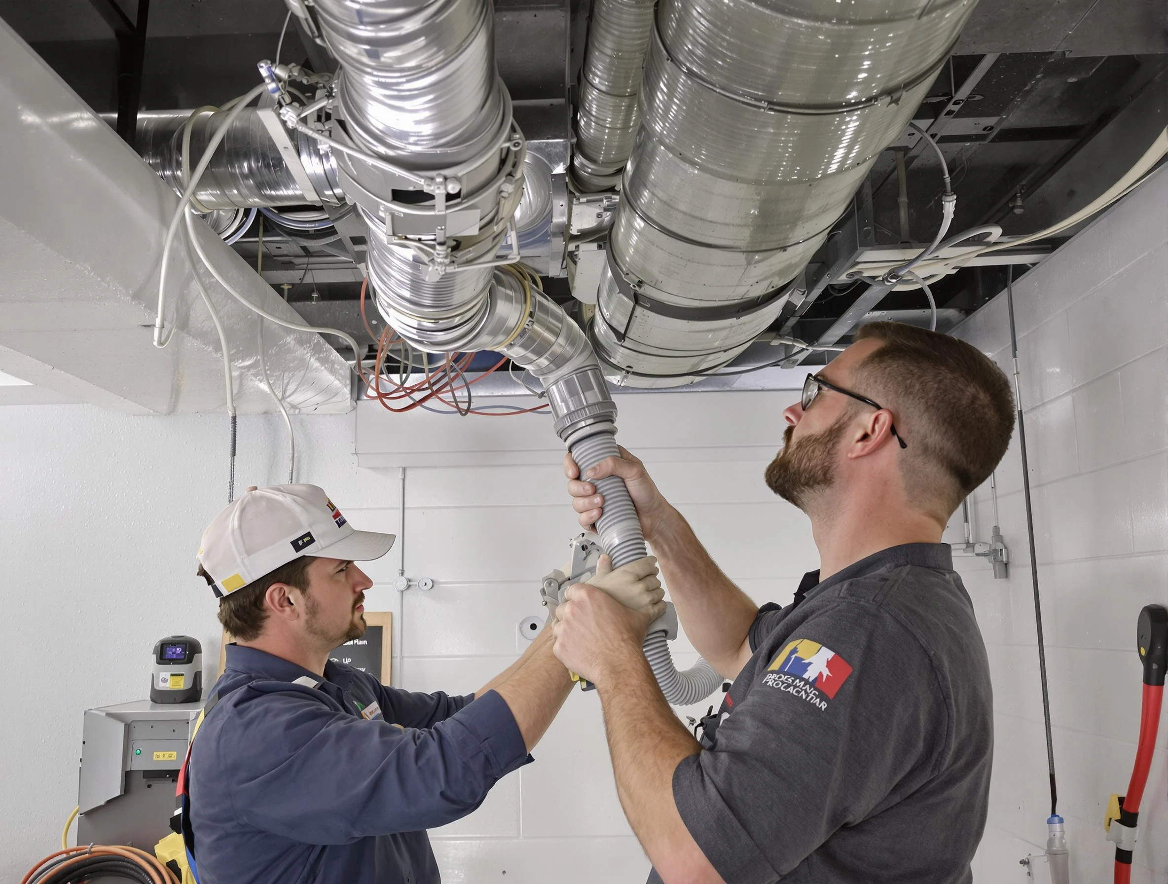 Millcreek Air Duct Cleaning technician performing thorough AC duct cleaning in Millcreek