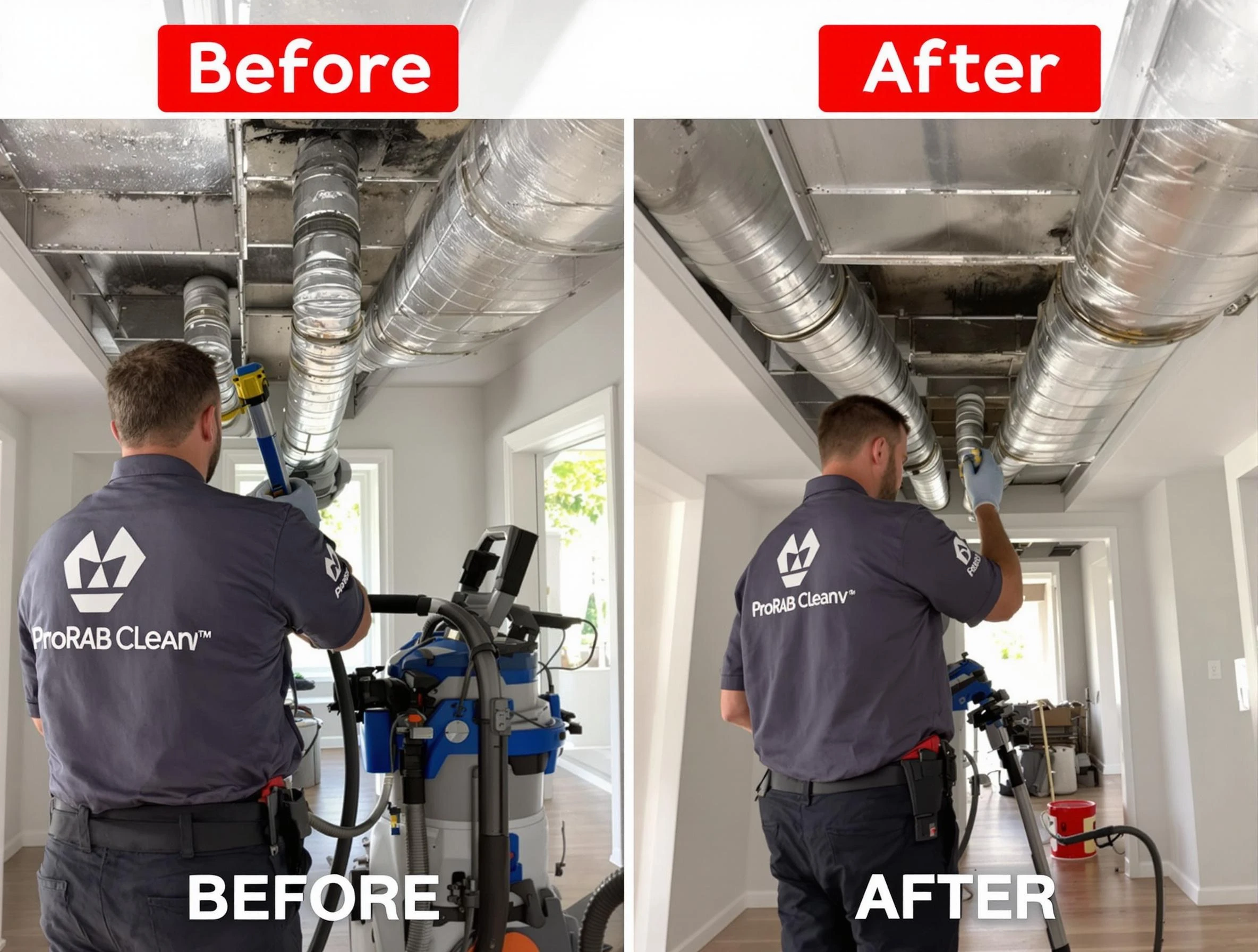 Millcreek Air Duct Cleaning expert performing thorough residential duct cleaning in a Millcreek home